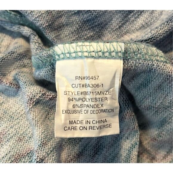 Eyeshadow Multicolor Graphic Print Open Cardigan - Picture 6 of 7